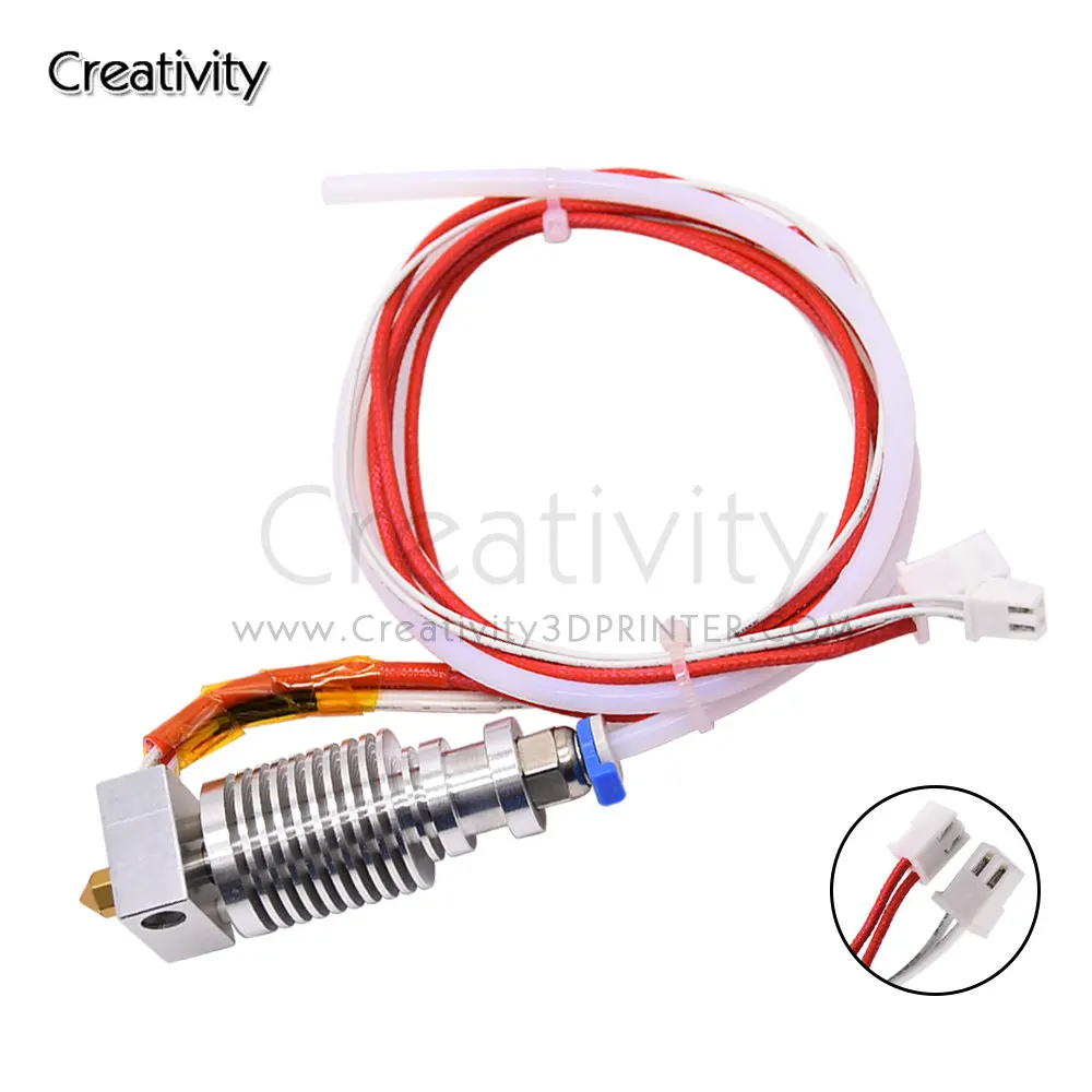 3D CR-10V2 24V Hotend Assembled Extruder Aluminum Alloy Hotend Replacement Parts Set for 3D CR10-V2/V3 Printer