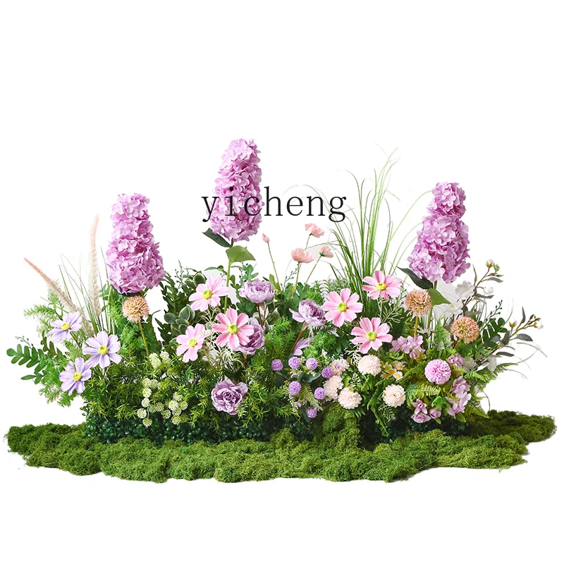 

ZK large-scale floor simulation flower green plant landscaping decorative ornament landscape combination decoration fake plant