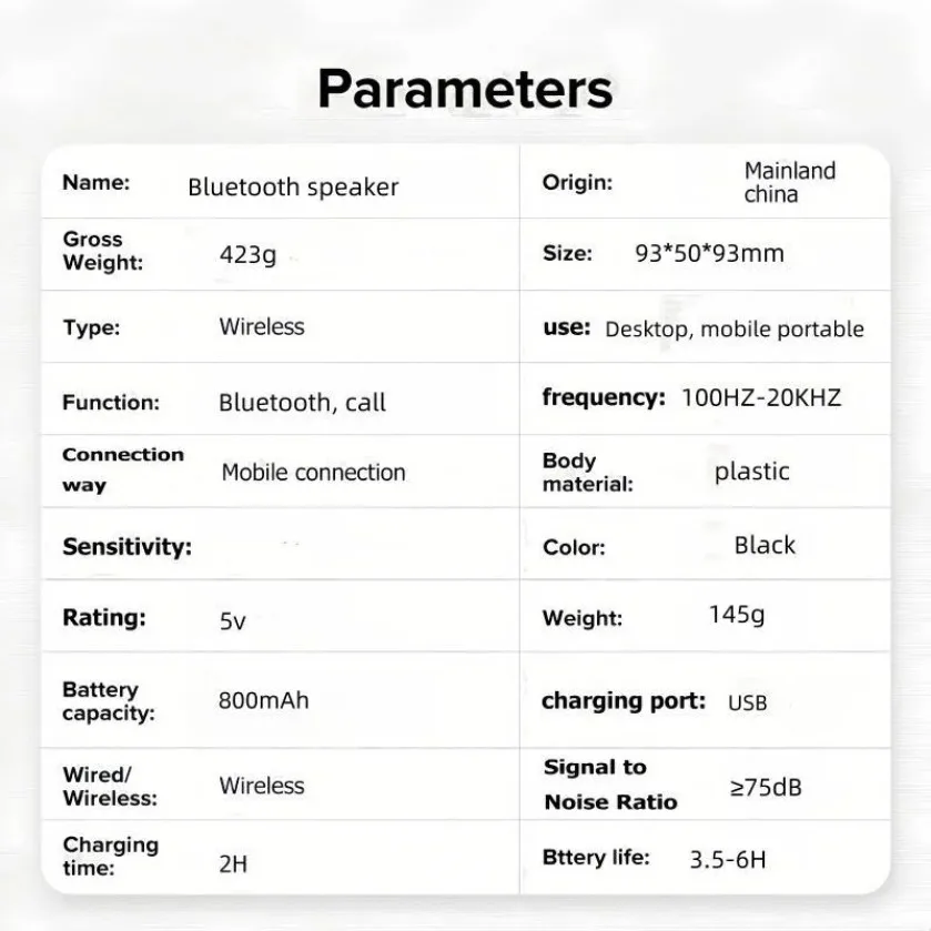 XIKCU مكبر صوت مقاوم للماء، مكبر صوت محمول بالشفط، ضوء LED، مكبر صوت بلوتوث قابل لإعادة الشحن للحمام المنزلي في الهواء الطلق