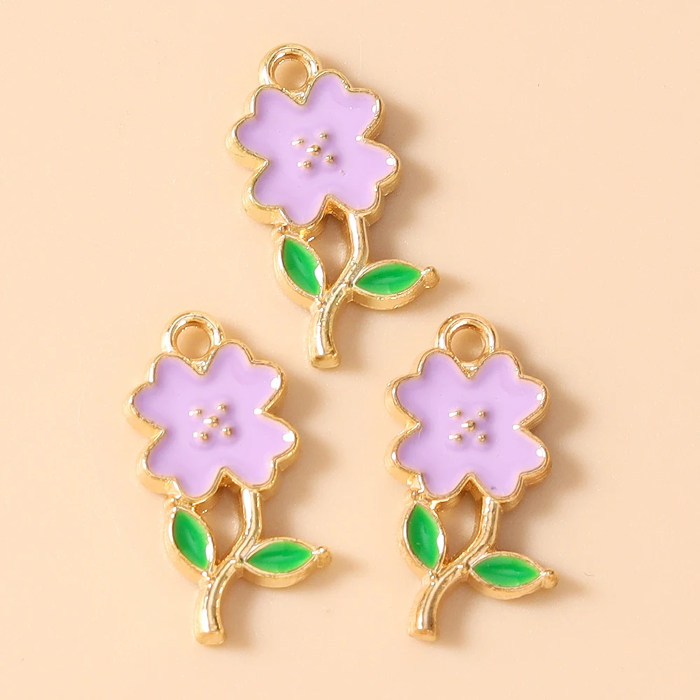 Leslie 20 Stück Charms, 9 x 18 mm, niedliche bunte Schleifen-Anhänger für Ohrringe, Armbänder, Halsketten, DIY handgefertigte Schmuckherstellung – Detail 7