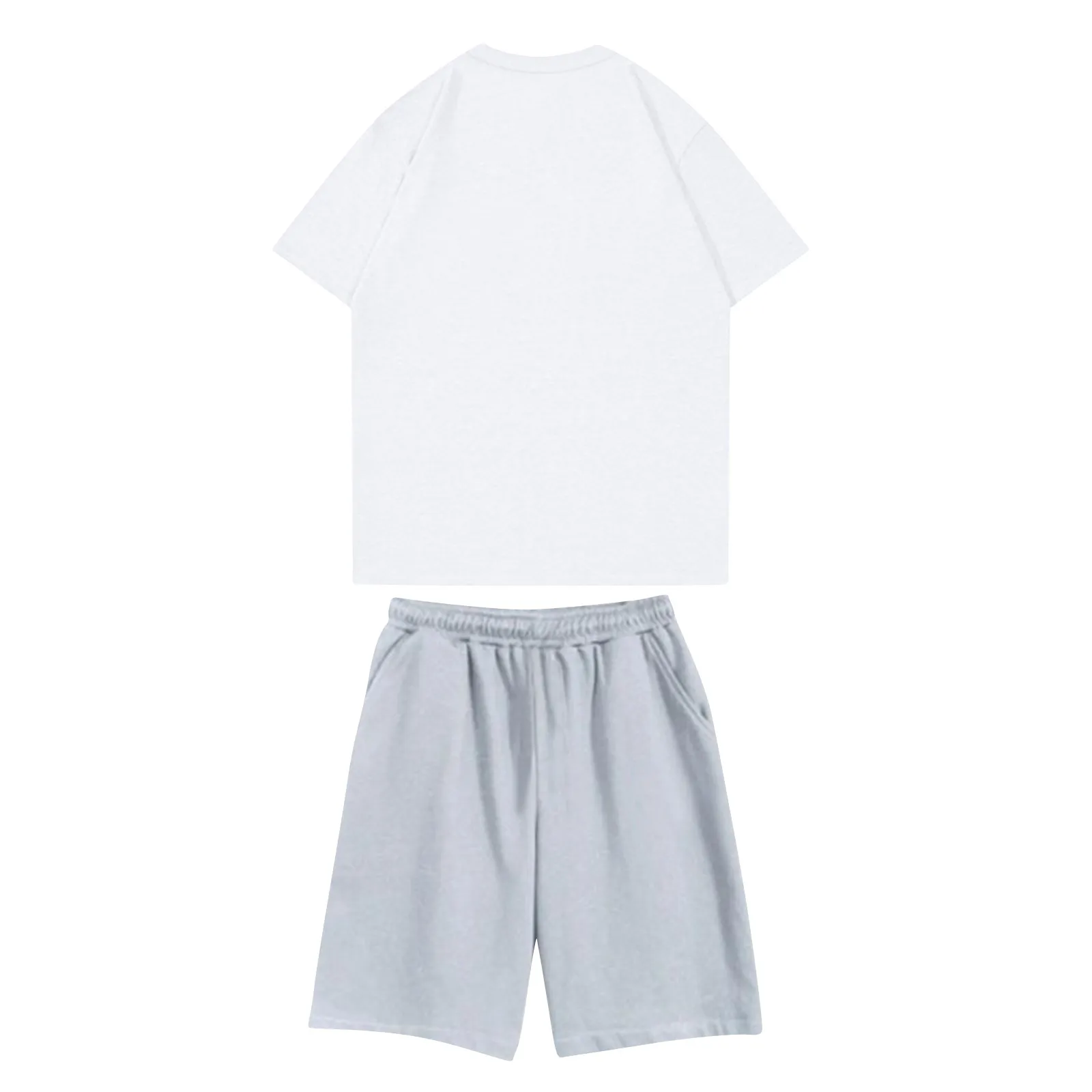 Children\'s Casual Jogging Set Paired With Short Sleeved Shorts Two-piece Set