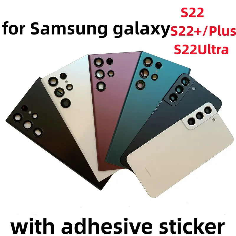 Back cover glass replacement for Samsung Galaxy S22 S22/plus s22ultra SM-S9010 s9060 s9080 battery cover rear housing case