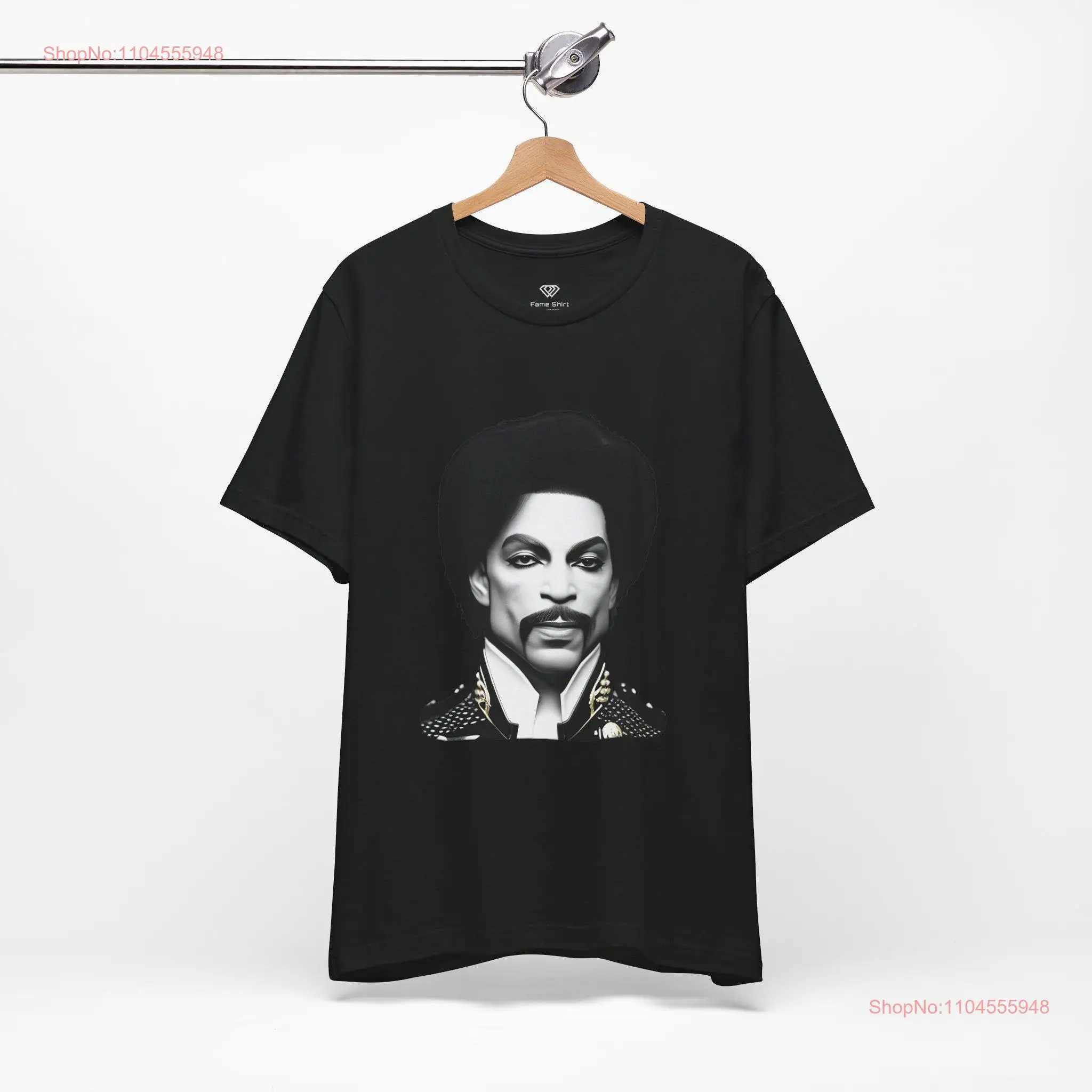 

Prince Black and White Artwork T Shirt Music Lover Top PrinT Retro Pop Culture Clothing long or short sleeves