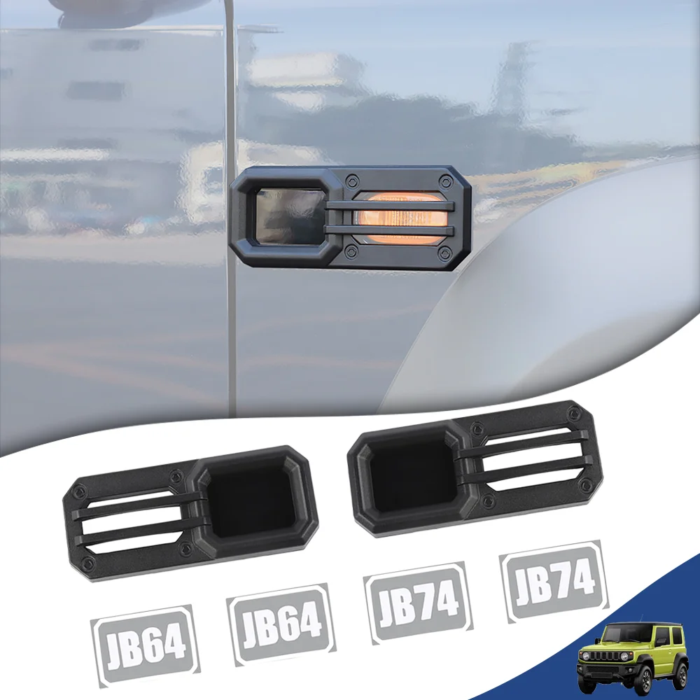 

Car Side Fender Turn Signal Light Lamp Decoration Cover for Suzuki Jimny JB23 JB43 JB64 JB74 JC74 2007-2026 Exterior Accessories