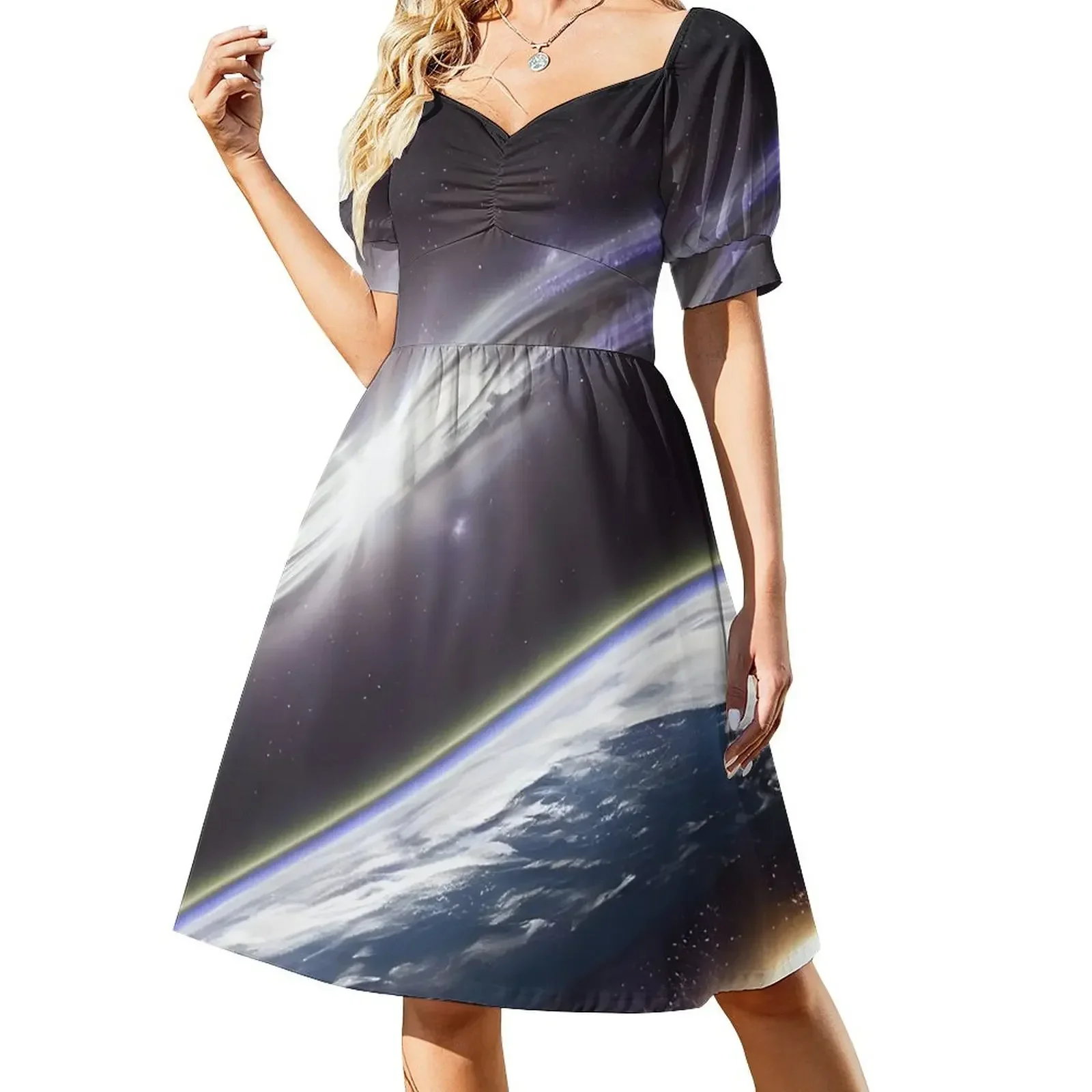 

Galaxy fantasy Short-Sleeved Dress women's summer dresses 2025 Women's skirt Dress