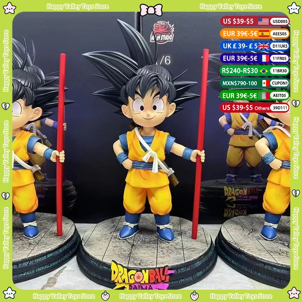 In Stock 2024 NewDragon Ball Daima Goku Super Saiyan Son Goku Action Figures 18cm Pvc Statue Collection ModelToy Christmas Gifts