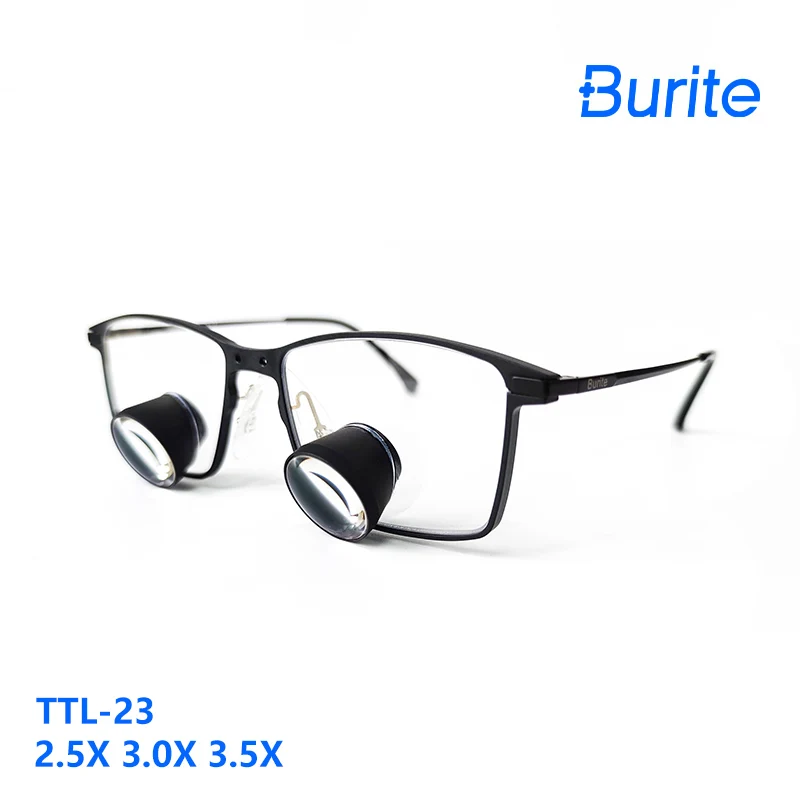 BuriteNew Arrival TTL Loupes 2.5X/3.0X/3.5X(Through The Lenses) IPD 52-72mm Customized Dental Surgical Loupes（2.5X/3X/3.5X TTL)