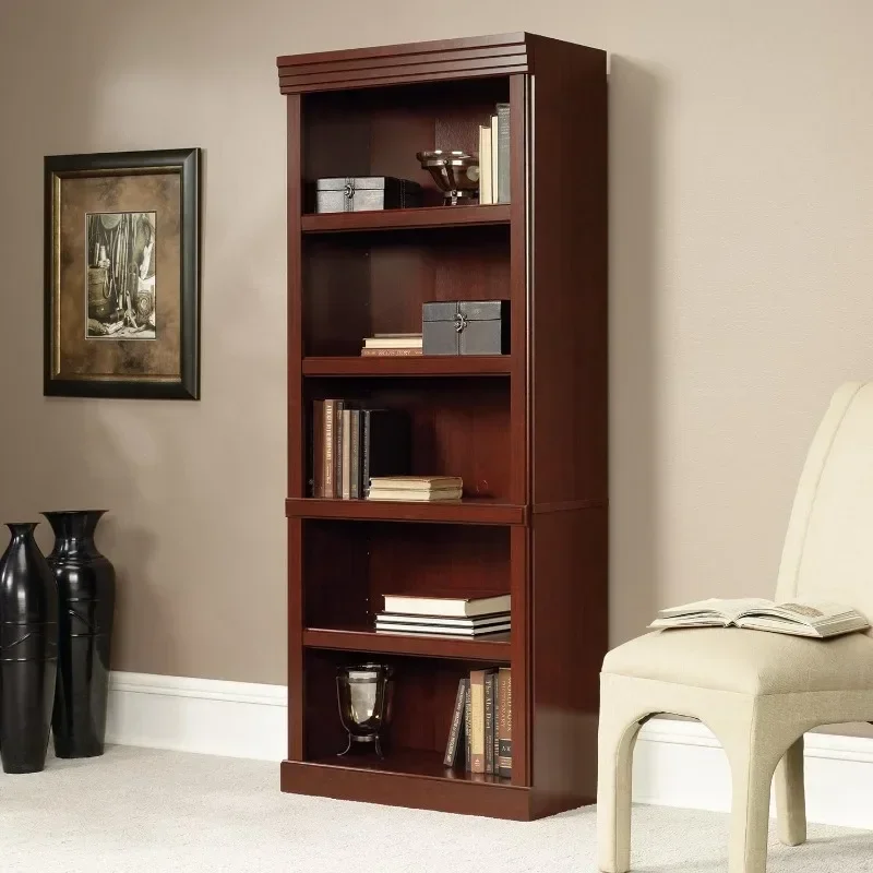 

y Sauder Heritage Hill Library/Book Shelf, L: 29.80" x W: 12.99" x H: 71.26", Classic Cherry finish
