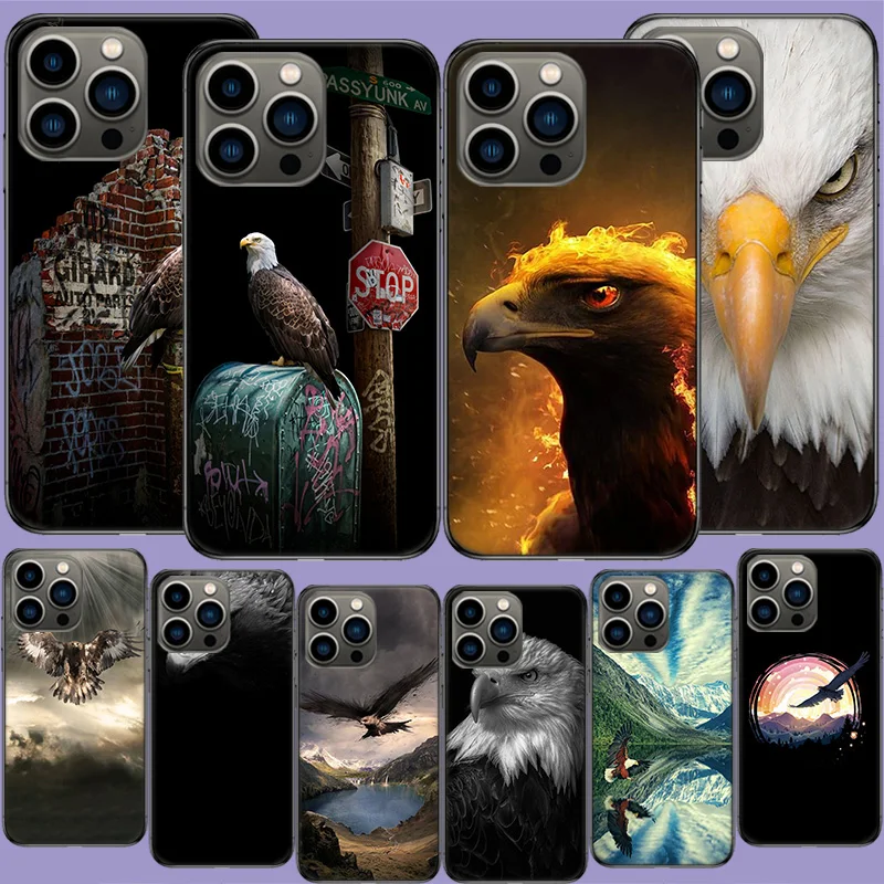 Air Hunter Eagle Fierce Condor Phone Case For Apple Iphone 16 13 Pro Max Coque 15 14 Plus Clear 12 Mini 11 Pro Cover Cute Fundas