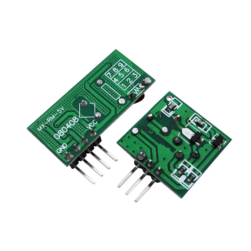 1Lot= 5 pair (10pcs) 433Mhz RF wireless receiver module & transmitter module for regeneration DC5V (ASK /OOK)