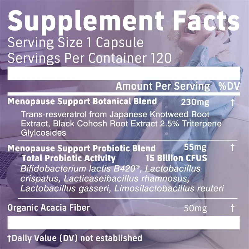 Menopause Total Support - Promotes Endocrine and Hormonal Balance, Supports Overall Female Health, Improve Vitality and Immunity