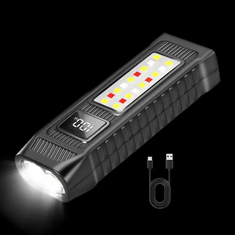 

Strong Flashlight Waterproof Handheld Flashlight Long-Range Lighting Magnet Torch Light For Hiking Walking Car Fishing