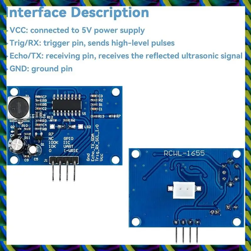 Ежедневно 2 шт. ультразвуковой датчик расстояния для измерения расстояния, предотвращение препятствий, промышленное управление HC-SR04T