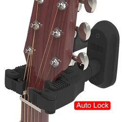 Electric Guitar Wall Mount holder Guitar Holder Keeper Hook Stand Auto Lock System for Acoustic Guitar Bass