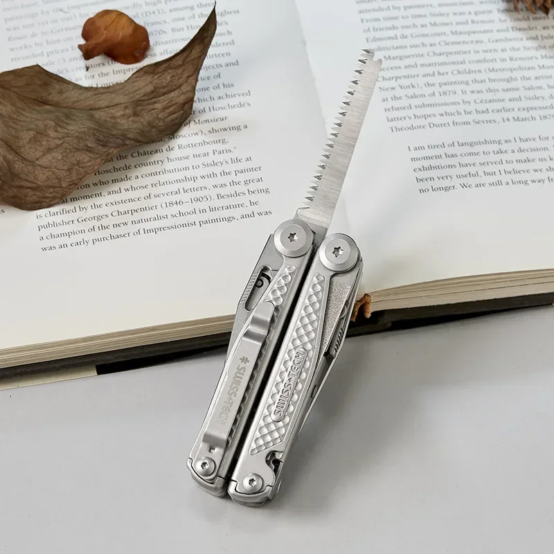 SWISS TECH 18 in 1 multiutensile più recente pinze pieghevoli strumento combinato multifunzionale coltello da tasca forbici EDC attrezzatura da