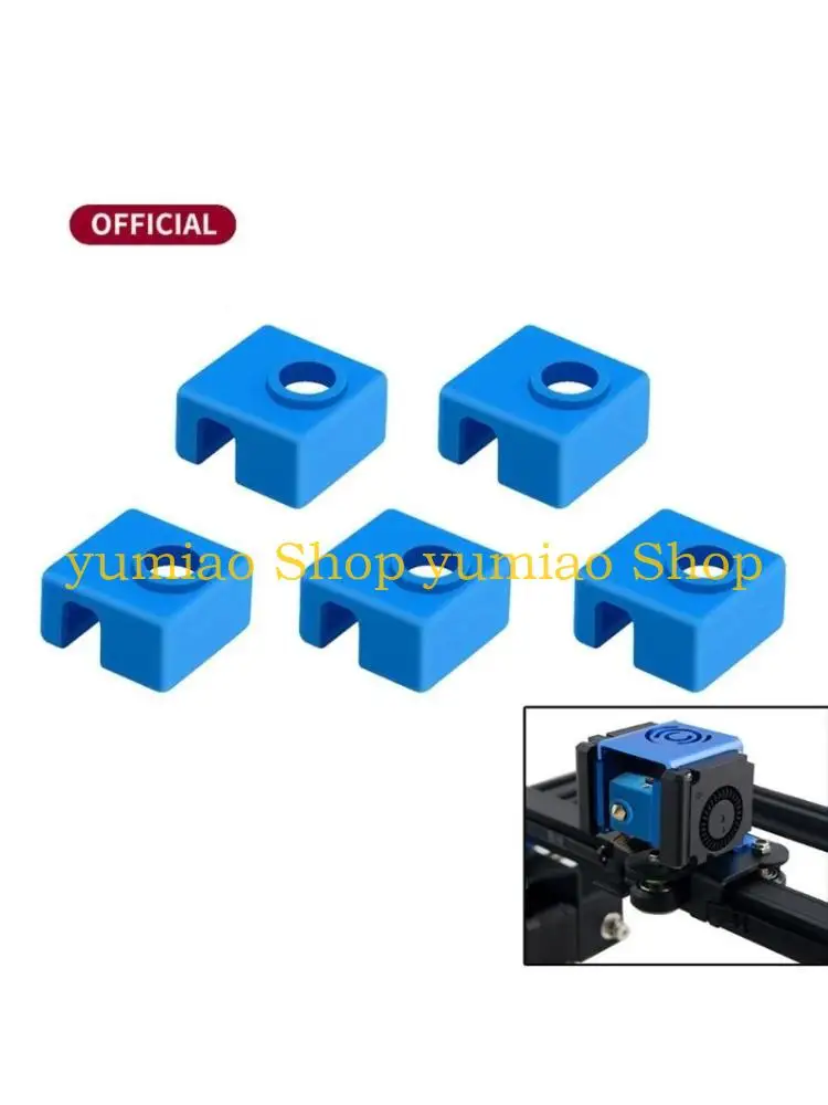 

587B Printer Ender3 CR10 Heater Block Silicone Socks Cover Hotend Heater for Case