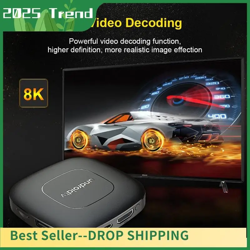 Mejores OFERTAS Android 13 Smart TV Box Allwinner H313 Dual 2,4G + 5G Bluetooth 5,0 8K UHD Stream Media Player con Control remoto 2G + 16