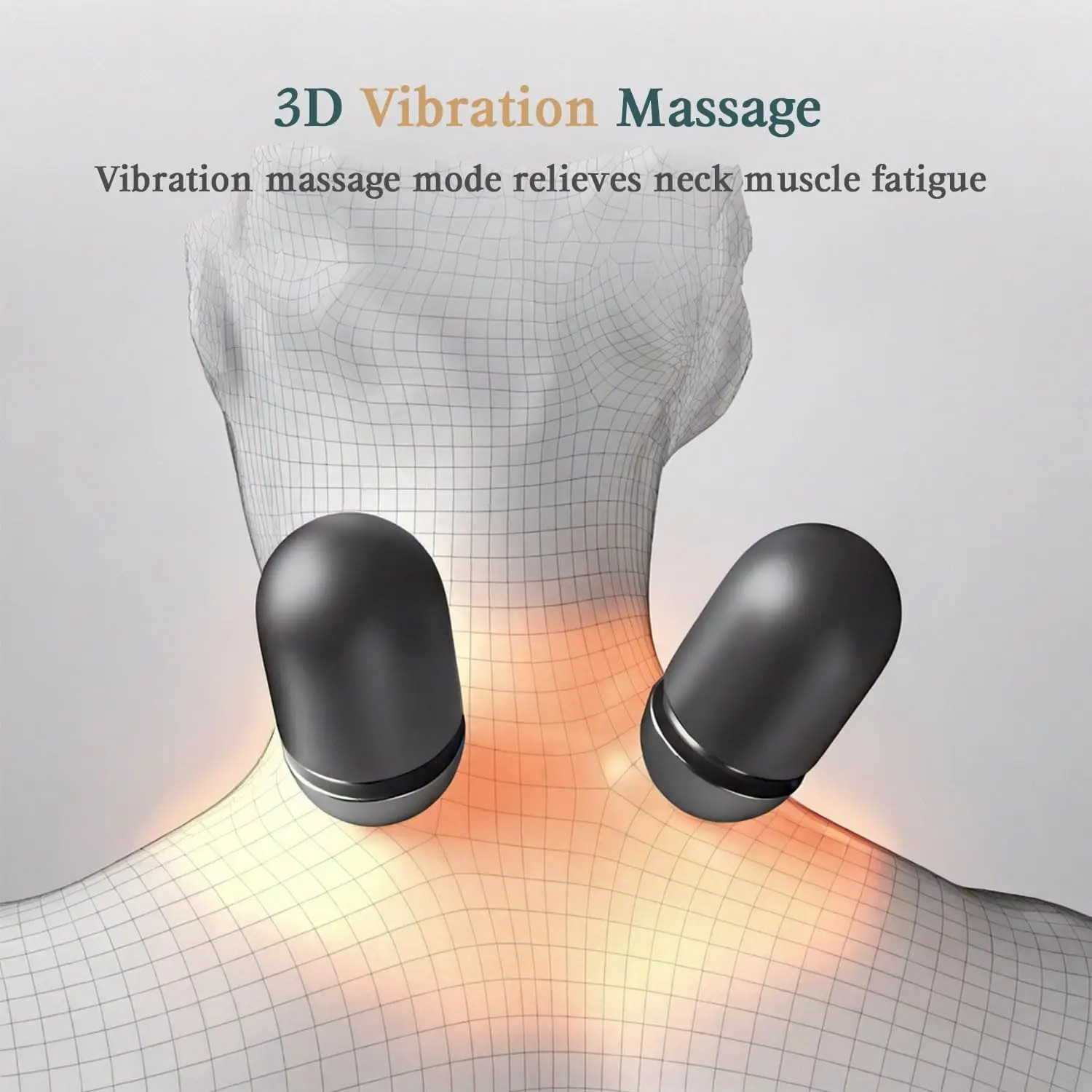 3-in-1 Neck Massager Pillow with Heating & Traction & Vibration, 3D Ergonomic Cervical Pillow for Neck Back Shoulder Pain Relief view 4