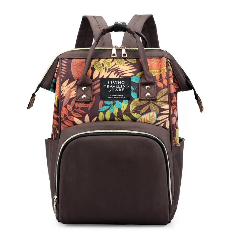 Mommy Bag Backpack Ladies Shoulder Backpacks Large Capacity Mommy Baby Nursing Bags Fashion printing Female Outdoors Backpack