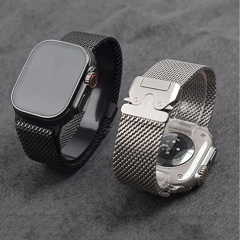 애플워치 울트라 2 밴드 49mm 46mm 45mm 42mm 44mm용 파라슈트 스트랩, iWatch 시리즈 10 9 8 7 6 5 SE 4 호환 코레아 팔찌