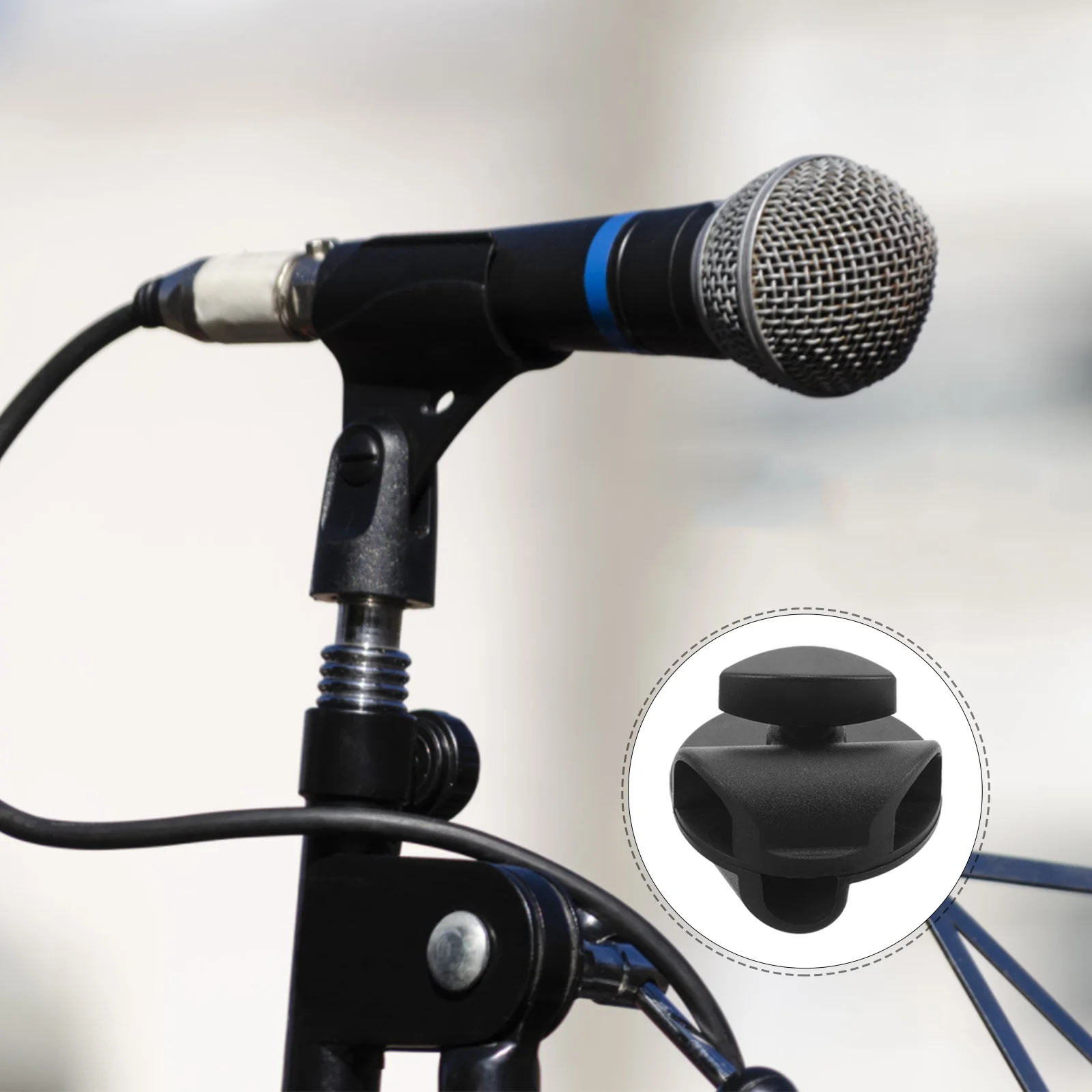 

2Pcs Live Broadcast Tripod Clip Rotatable Microphone Holder Adjustable Mic Boom Stand Accessories Mic Boom Arm