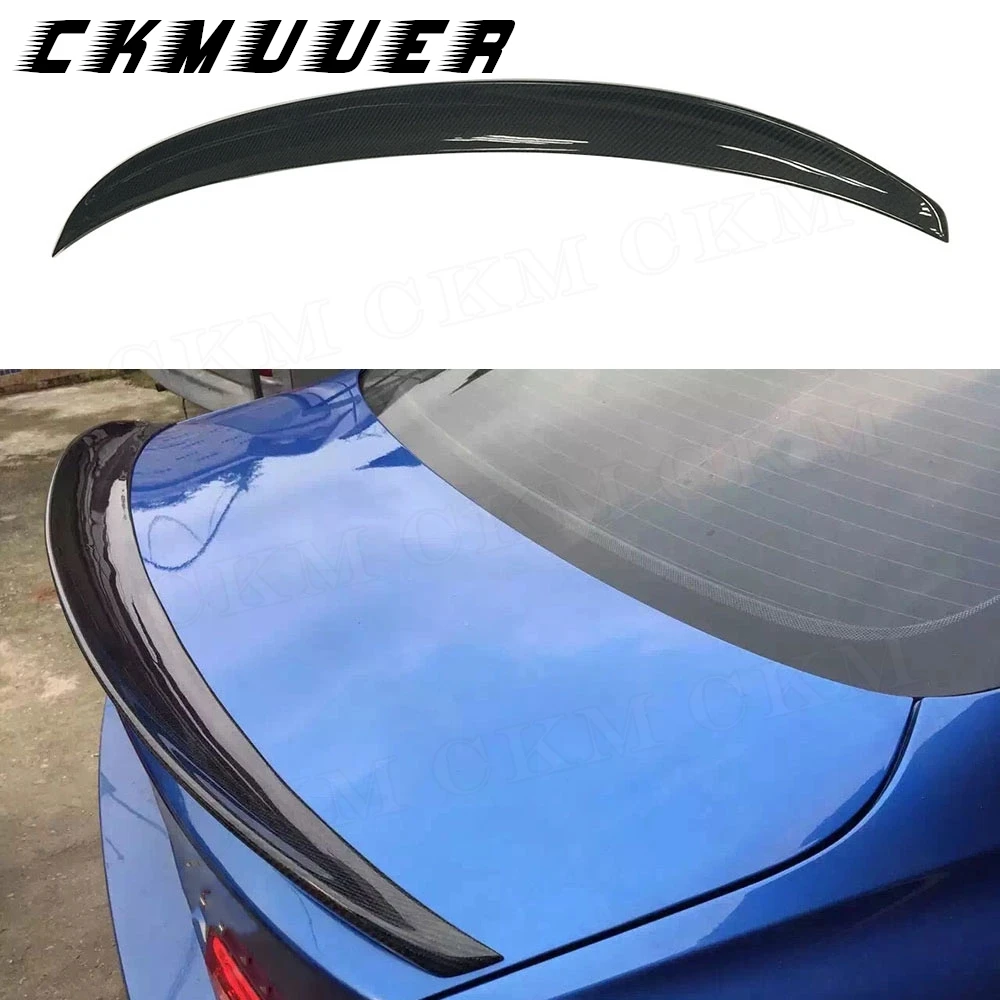

CKMUUER Carbon Fiber For BMW 4 Series Gran Coupe F36 420i 420d 428i 435i Carbon Spoiler 2014 2015 2016 2017UP Body Kits