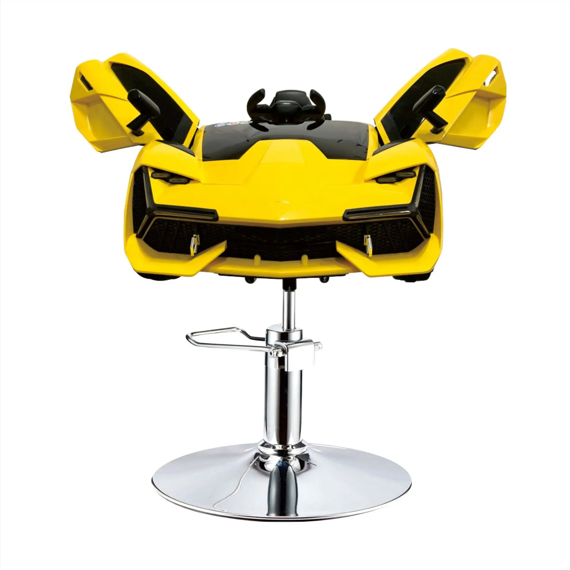 

Children's Electric Haircut Seat Car Hairdressing Chair Lifting Rotating Chair Music Children's Car Hair Salon Children's Hair C