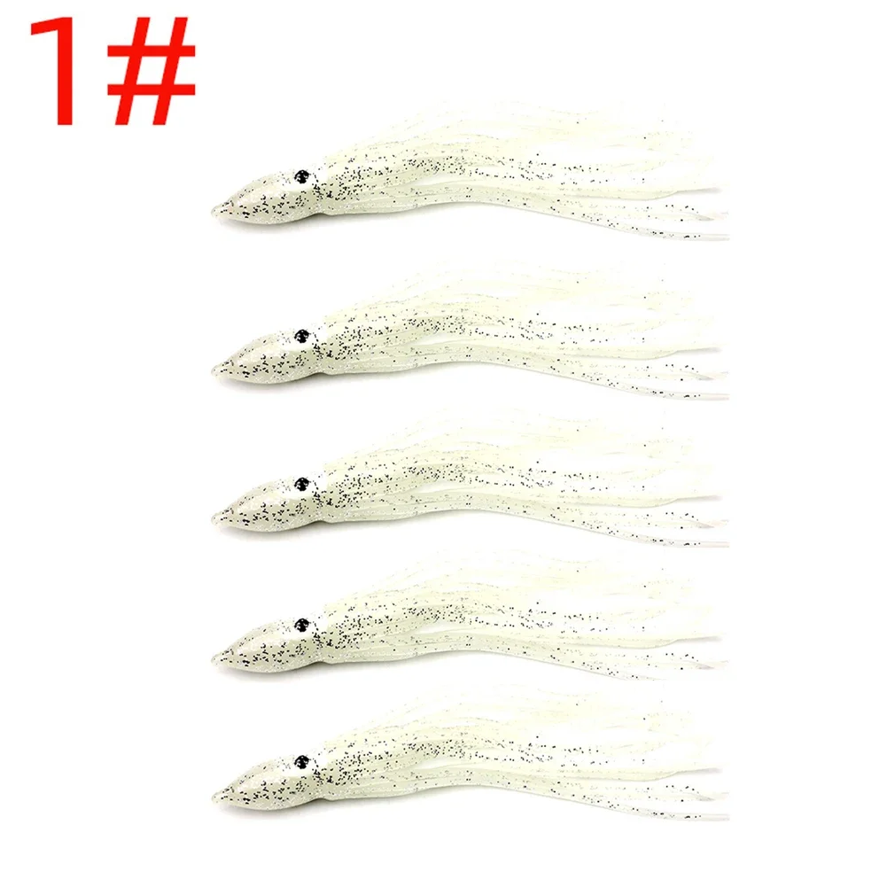 High Quality Brand New Soft Bait Squid Lure 20 Color Boat Fishing Light Luminous Octopus Bait Squid Octopus Soft