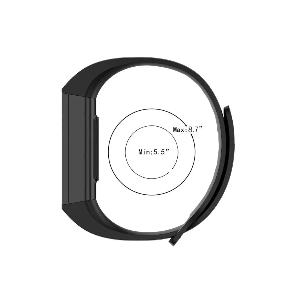 Cinturino per orologio in Tpe cinturino per orologio impermeabile cinturino per orologio da polso di ricambio in Tpu addensato per Xiaomi Mi Band 4c staccabile confortevole