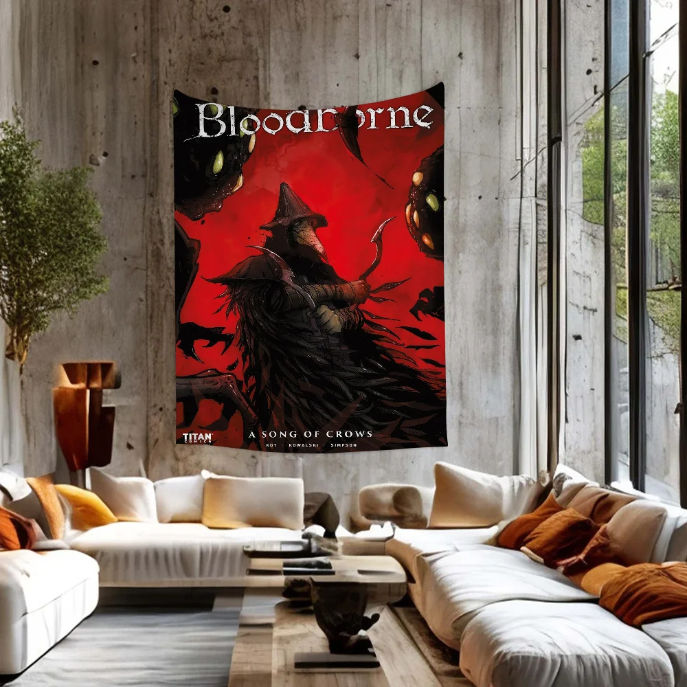 

Bloodborne DIY Wall Tapestry Hanging Tarot Hippie Wall Rugs Dorm Home Decor