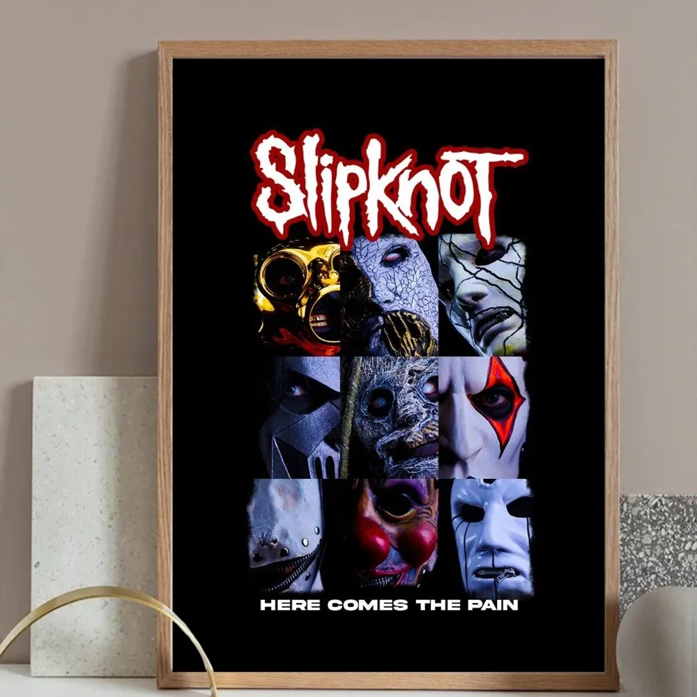 Heavy Metal Rock Band S-SlipknotS Poster Prints Wall Painting Bedroom Living Room Wall Bar Restaurant Sticker Large