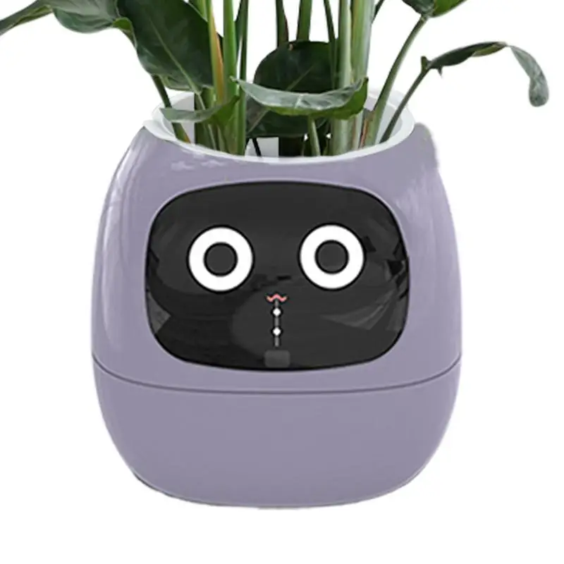 

Intelligent Planter Smart Interactive Plant Pot Adorable Plant Companion For Indoor Decoration Make Raising Plants Easy And Fun