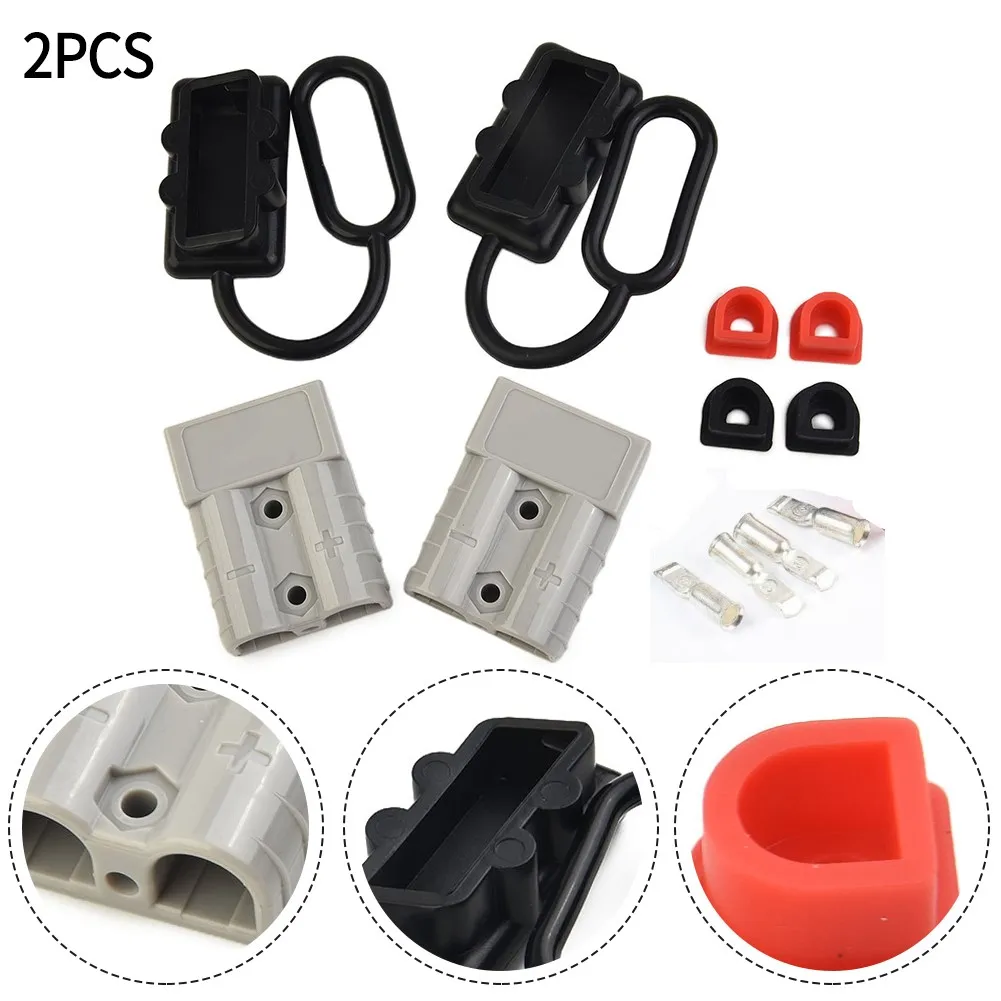 Enhanced Electrical Conductivity with 2PCS For SB50A Type 50Amp Connector Terminal Battery 6 AWG Enhanced Electrical
