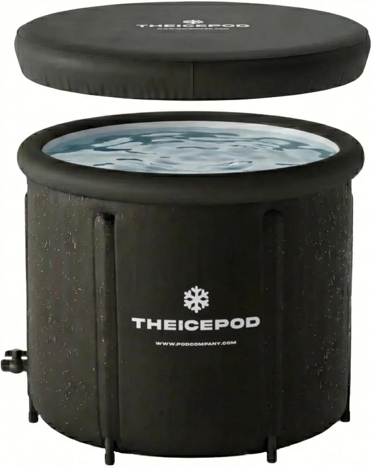 

84 Gallon Cold Plunge Tub for Adults, Portable Ice Bath with Cover, Side Drain, Chiller Compatible