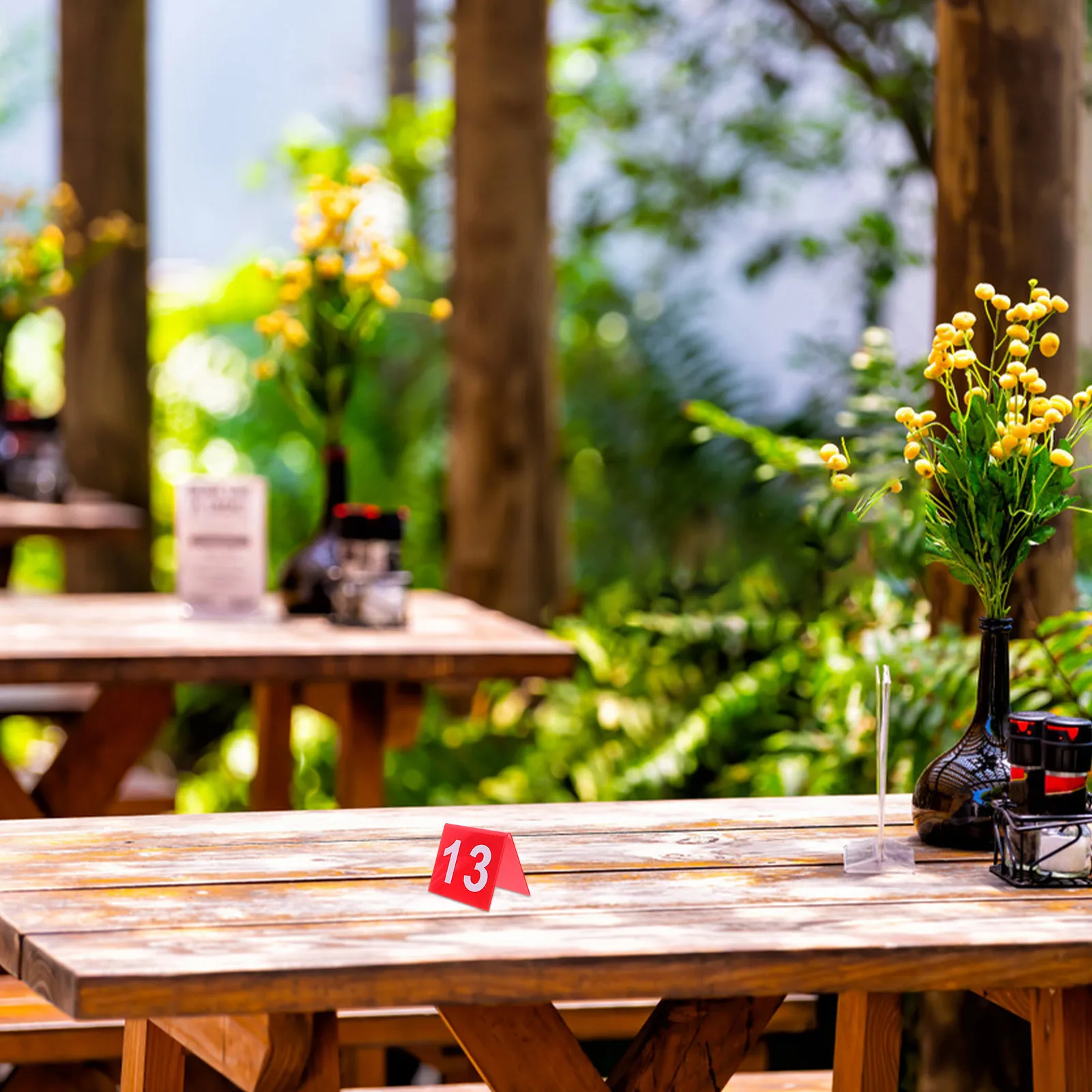 

15Pcs Acrylic Table Numbers 1-15 Clear Number Markers Compact Restaurant Wedding Banquets Party Seating Signs