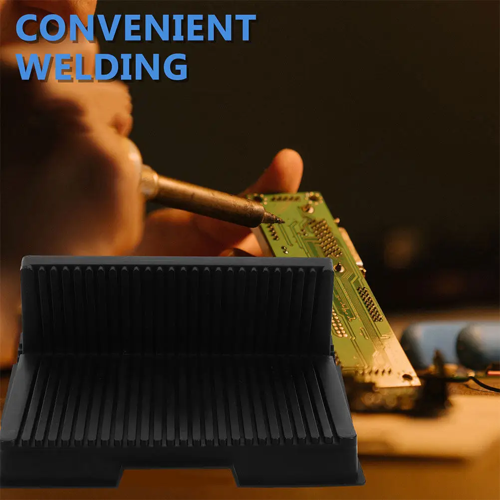 PCB Storage Rack 2 Pack 25 Slot Antistatic Tray Heat Resistant Circuit Board Holder ESD Protection