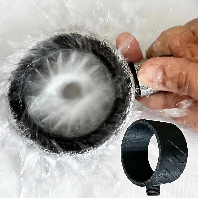 1Pcs Spiral Nozzle High Pressure Men Shower Head for Bathroom Deep Cleaning Efficient Home Use