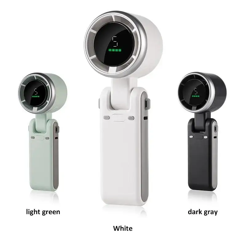 180 Degree Folding Desktop Mini Fan Hanging Neck Outdoor Handheld Portable High-Speed Powerful Turbo Fan