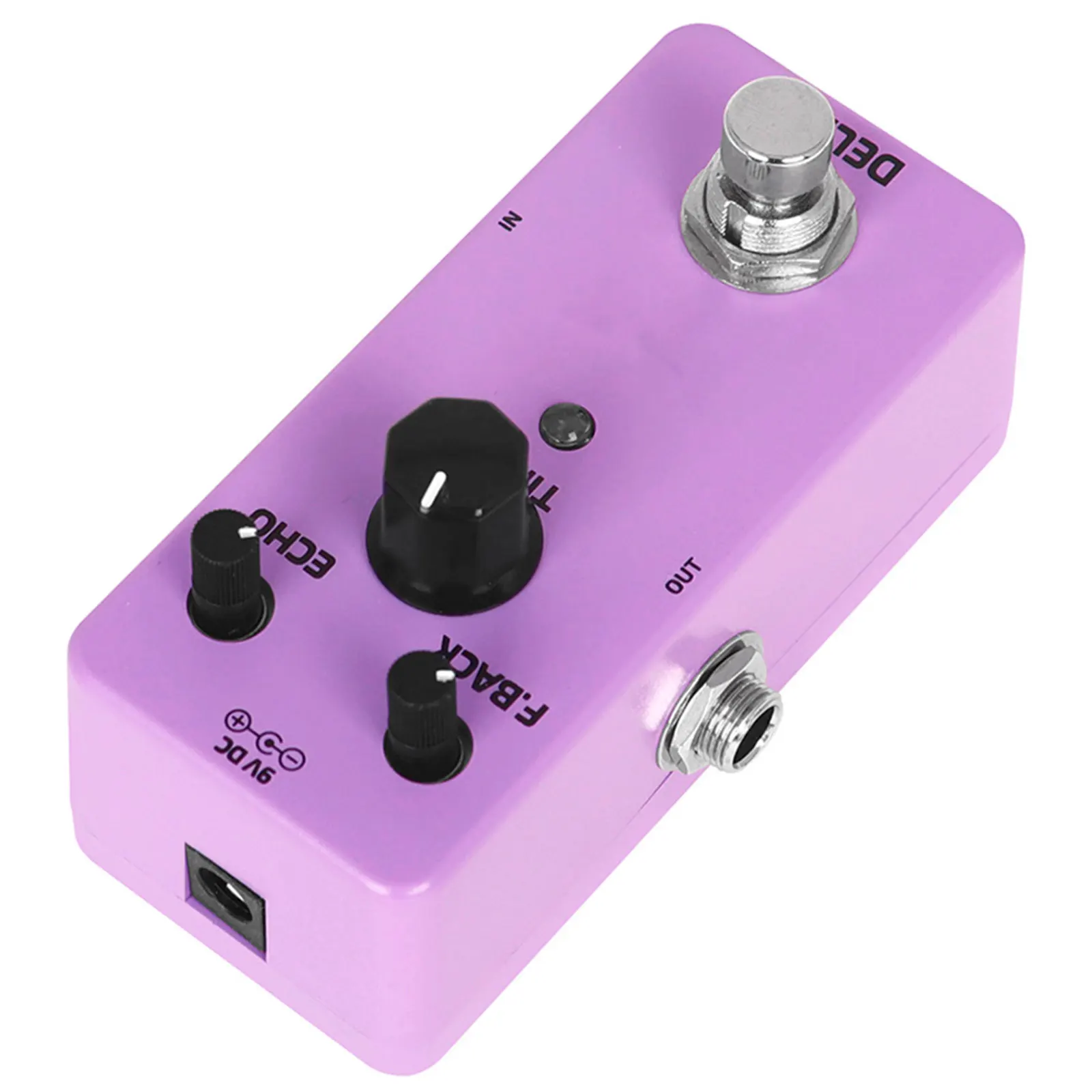 

Portable Guitar Delay Pedal Metal Electric Effect Sound Shaping Compact Lightweight Durable For Performance Practice Pocket