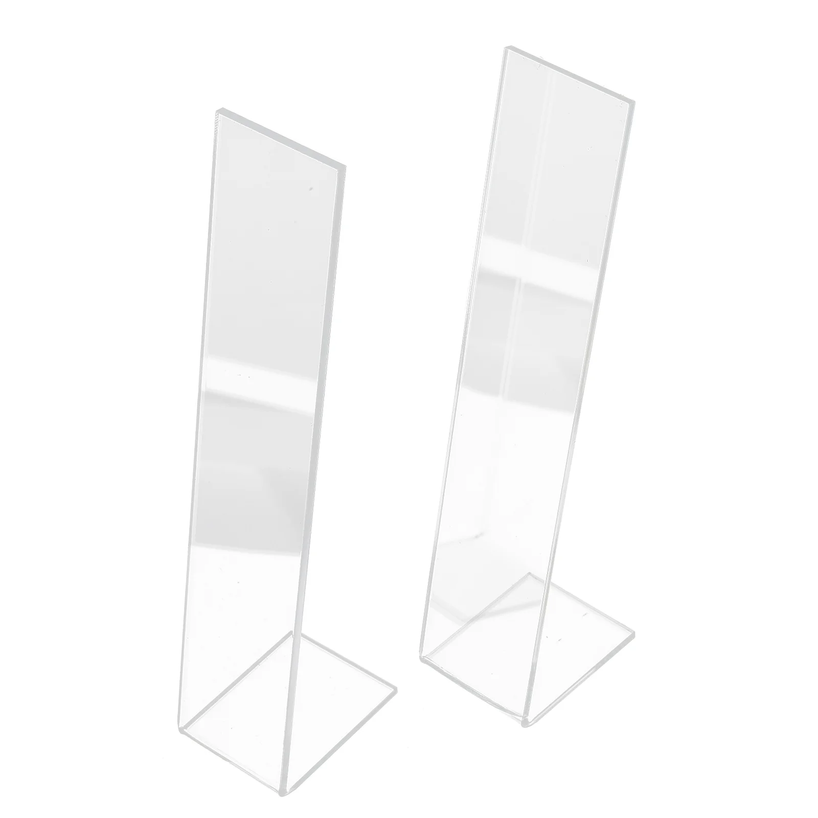 

2pcs Headdress Stand Clear Barrettes Holder Hair Accessories Rack L-shaped Organizer Durable Plastic Jewelry Display