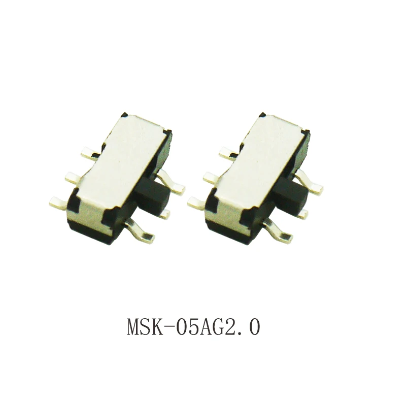 6Pin Mini Switch SMD,On-OFF 2Position Micro Slide Switch,Toggle Switch,Handle H=2MM MSK-05AG2.0,Per 20PCS