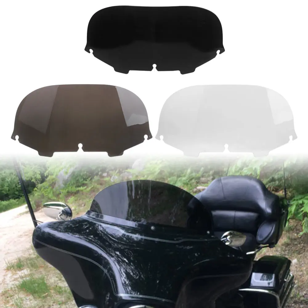 

1 PC Black 8" Windshield Harley Touring Electra Glide Street Glide Ultra Limited Trike 1996-2013 Models Motorcycle Hot Sell New