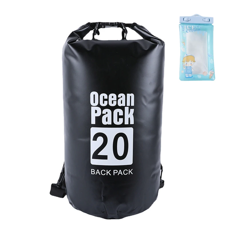 Waterproof Bag for Women Men,Roll Top Lightweight Storage Bag Backpack with Phone Case for Travel Swimming Boating Camping Beach