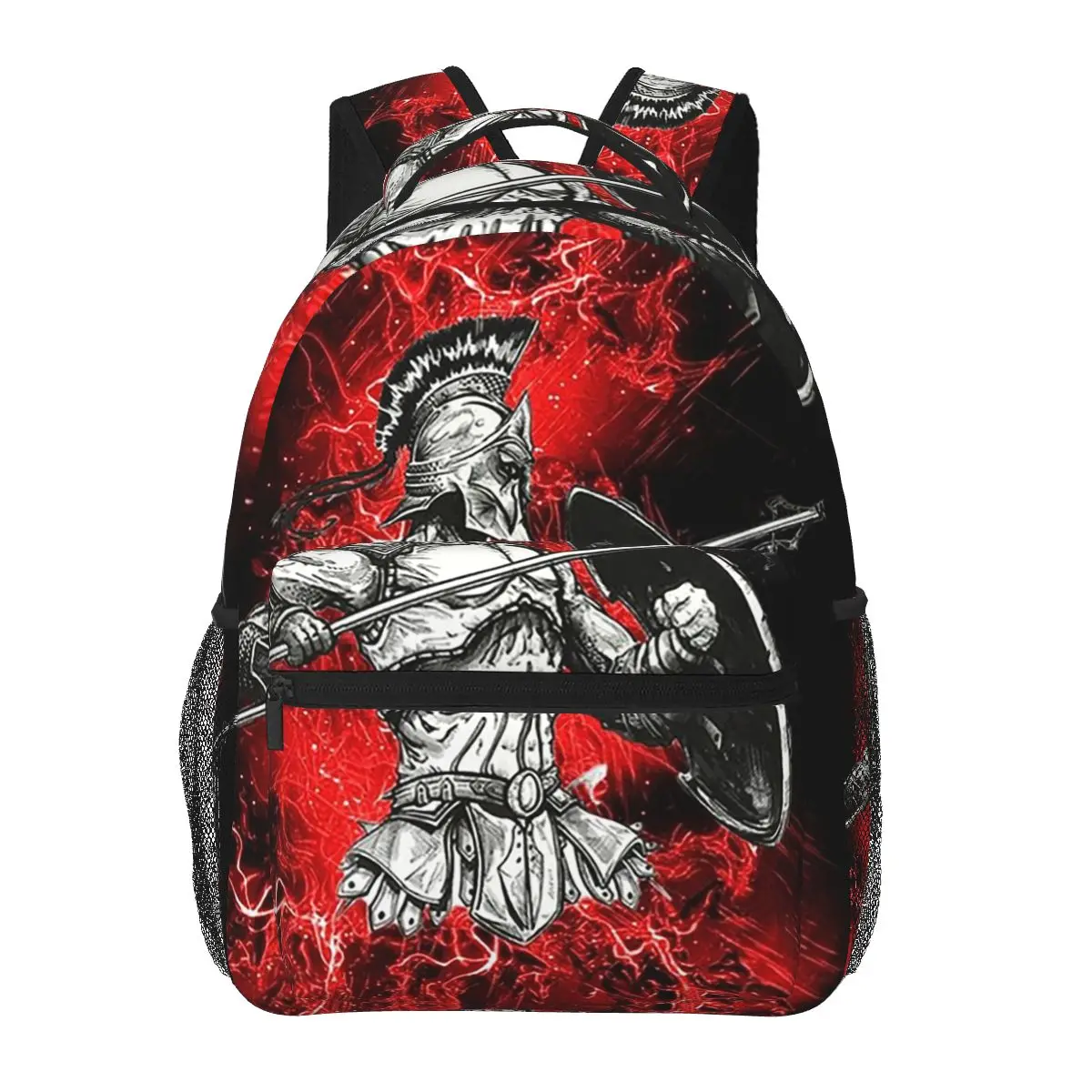 

Spartan Warrior Greek History Student Backpack School Bag Hiking Travel Daypack for Men Women Fashion Bookbag Shoulder Bags