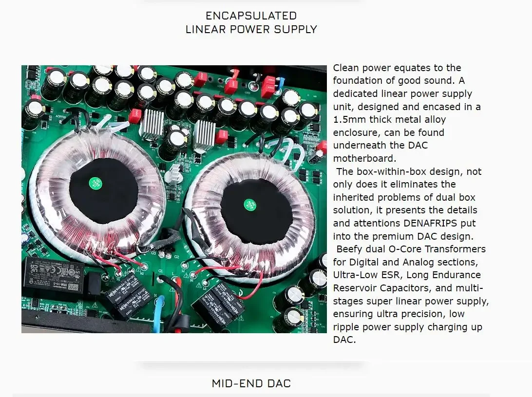 Denafrips New PONTUS 15TH DAC Digital Audio R2R DAC Difascia Alta True Balance، Fibra Ottica، USB I2S، AES، محوري، RCA + XLR #5