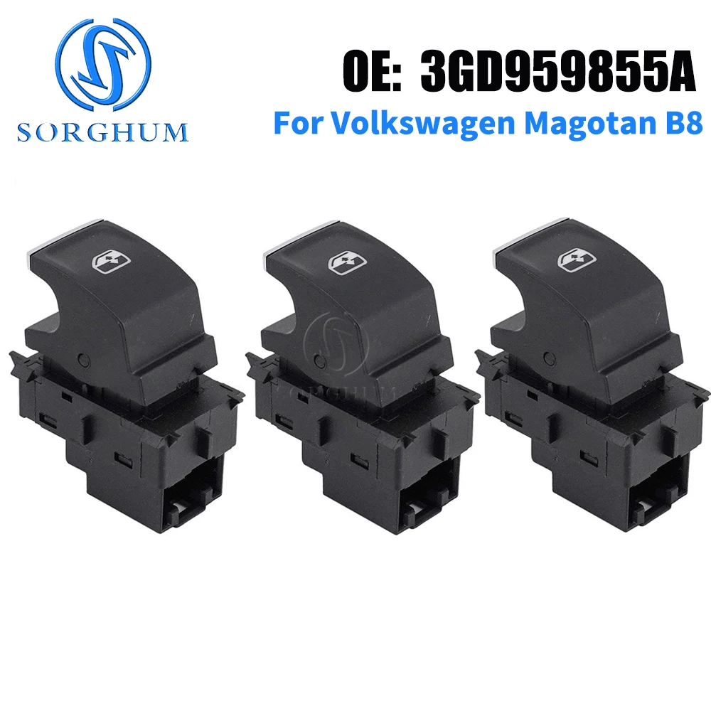 

SORGHUM автомобильный переключатель стеклоподъемника со стороны пассажира, кнопка управления 3GD959855A для Volkswagen Magotan 2016 2017 2018 2019 2020 2021 2022