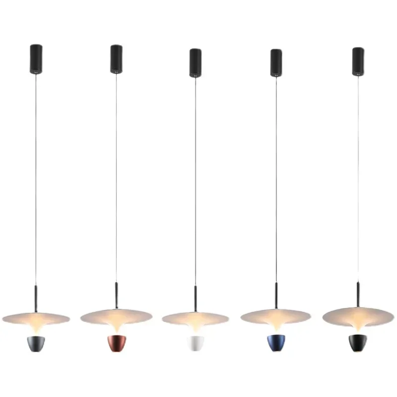 Nordic Art disco volante luci di sospensione Modern comodino Night Hanging Light Home Decor lampadari sala da pranzo lampade