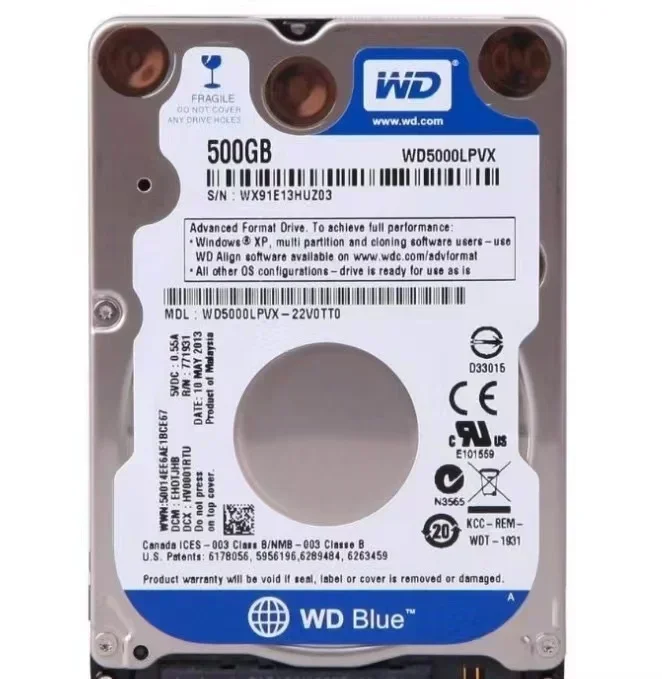 160gb 250gb 320gb 500gb 1tb 2tb Internal Laptop Hard Drive Laptop PC Component 2.5HDD SATA2-SATA3 8mb / 32mb 5400RPM-7200RPM hdd