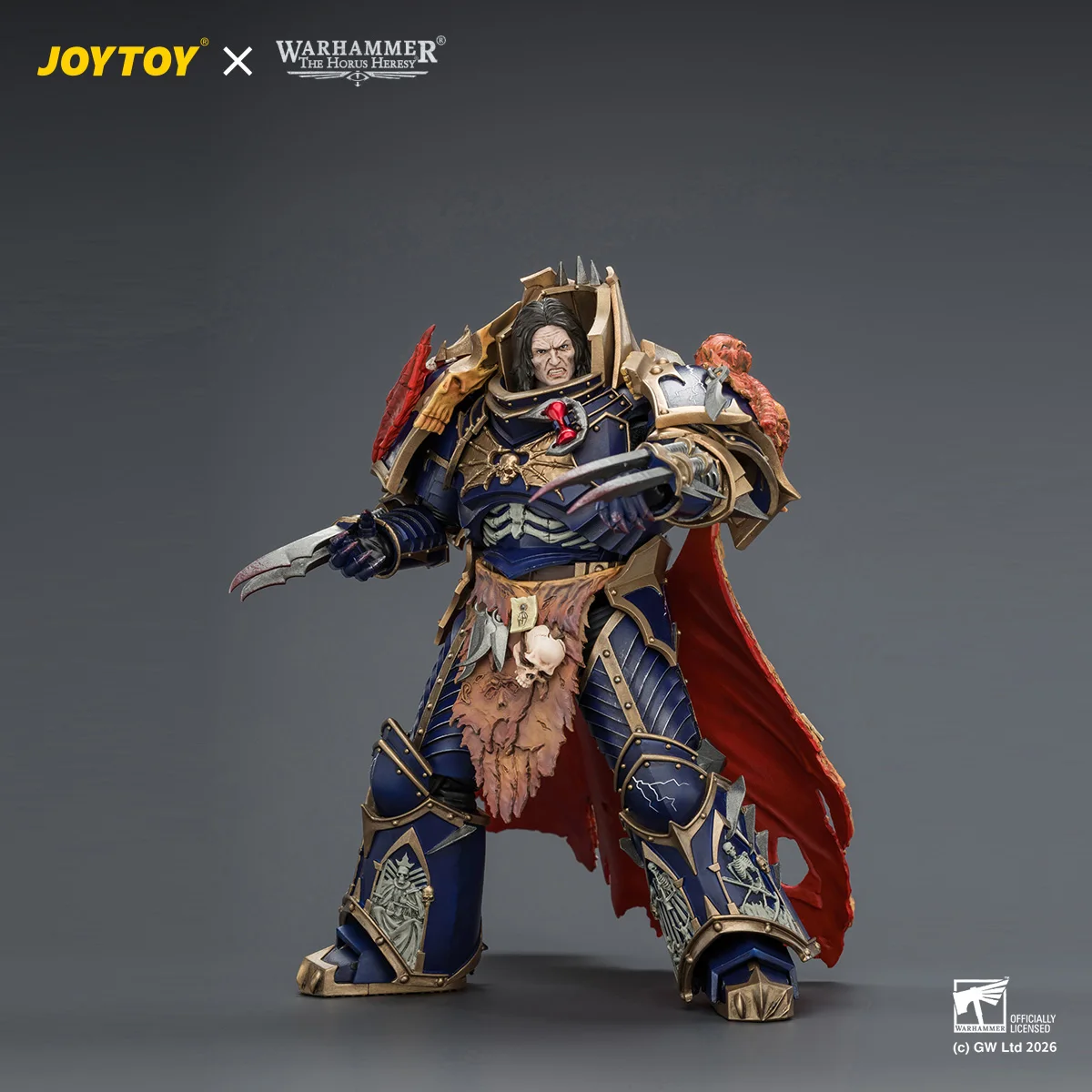 【MT】Pre Sale JOYTOY Warhammer 40K Night Lords Konrad Curze Primarch of The Night Lords Legion 1/18 Action Figurine view 5