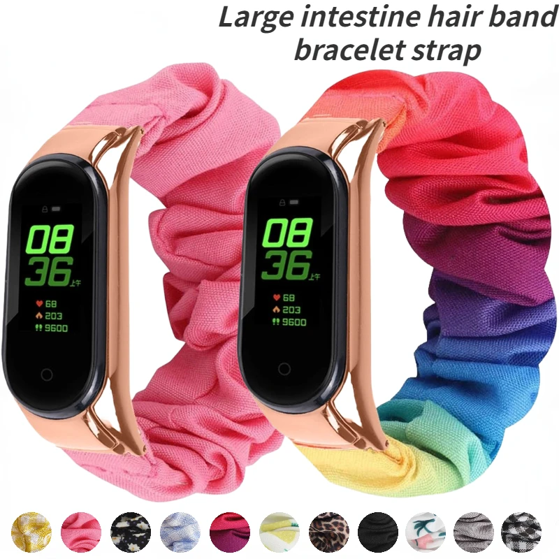 

12 Colors Elastic Strap For Xiaomi Mi Band 5 4 3 Comfortable and breathable sport bracelet WristBand For Mi Band 4 For Mi Band 5